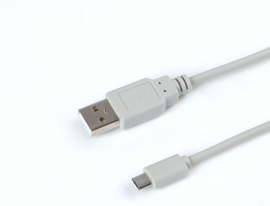 Microconnect Regulär USB 2.0 auf Micro-USB-Kabel Gray 3m (USBABMICRO3G) 1Stück