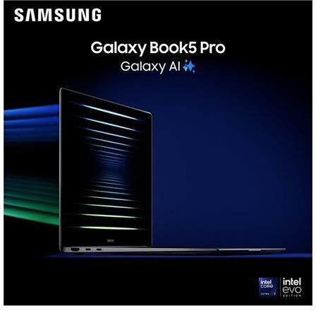 Samsung Galaxy Book5 Pro 14" 120Hz (Ultra 5-226V/16GB/256GB SSD/Arc Graphics 130V/W11 Pro) (UK Keyboard)