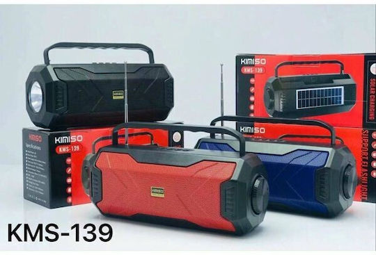 Kimiso KMS-139 Ηχείο Bluetooth 16W με Ραδιόφωνο Κόκκινο