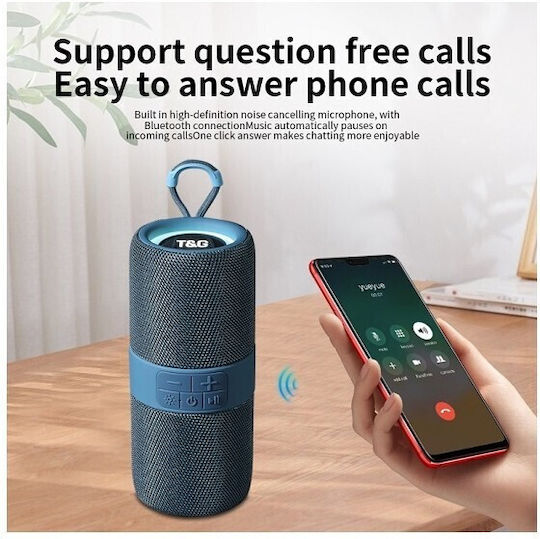 T&G Ηχείο Bluetooth 10W με Ραδιόφωνο και Διάρκεια Μπαταρίας έως 2 ώρες Κόκκινο TG-671