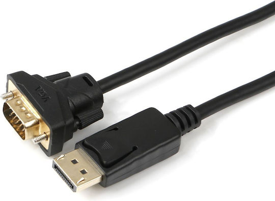 Microconnect Cable DisplayPort male - VGA male 0.5m Black (DP-VGA-MM-050)