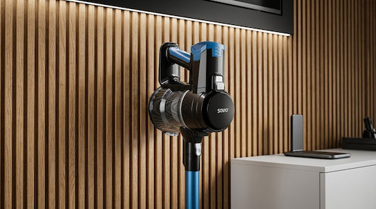 Savio OP-01 Wiederaufladbarer Stielstaubsauger 22.2V Blau