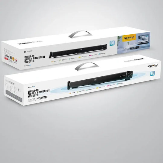 Armaggeddon Soundbar 2.0 Bluetooth και HDMI 120W με Τηλεχειριστήριο Μαύρο SB-HD3202