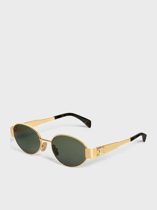 Celine Triomphe Women's Sunglasses with Gold Metallic Frame 442889