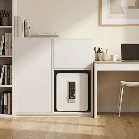 Casetă de valori cu închidere digitală și cheie M45xL38xÎ32cm