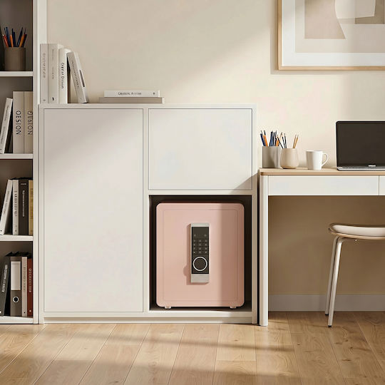 Casetă de valori cu închidere digitală și cheie M45xL38xÎ32cm