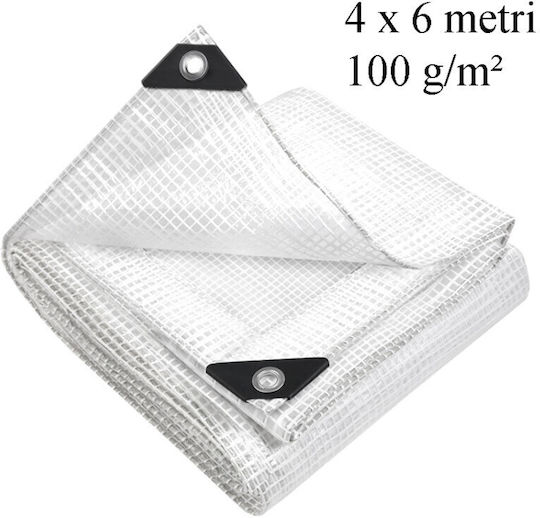 MP Pânză Impermeabilă Rotundă 100gr/m² cu Diametru 4m Tip De Lumină Gri
