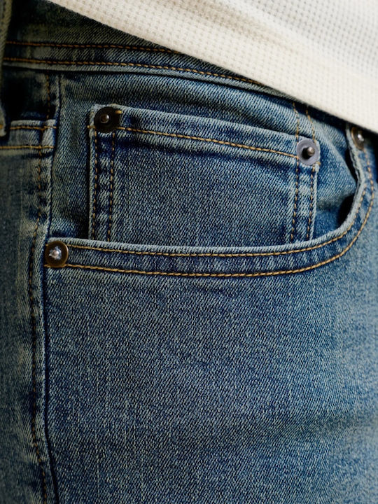 Glenn Pantaloni de Blugi pentru Bărbați Elastici cu Slim Fit Albastru