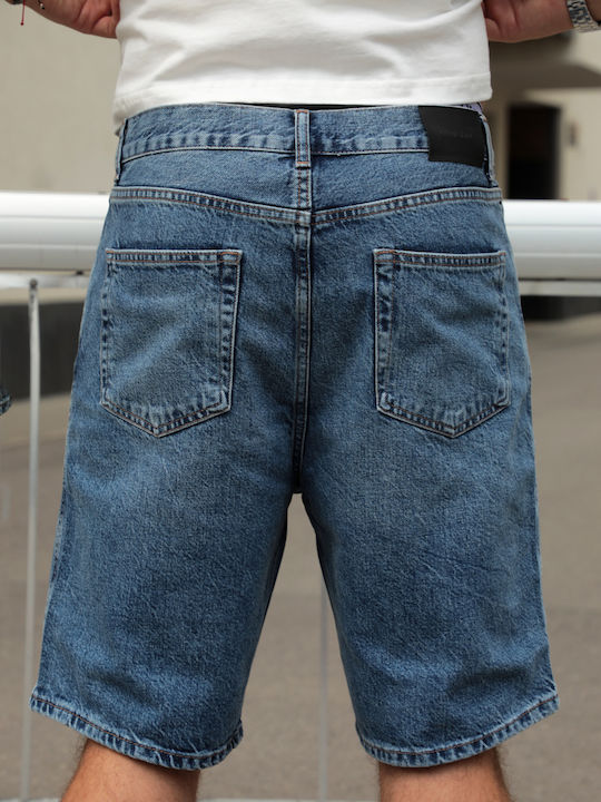 Herren Shorts Denim Blau