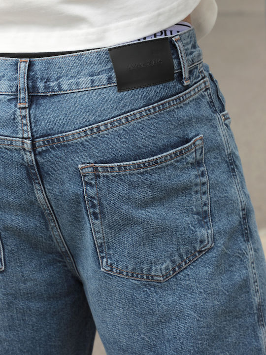 Herren Shorts Denim Blau