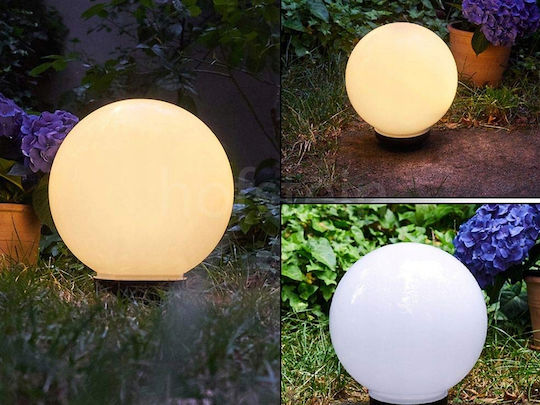 Verk Group Σετ 4 Καρφωτά Ηλιακά Φωτιστικά Μπάλες RGB με Φωτοκύτταρο IP65 36x36εκ.