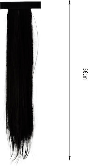 Cosmofan Postiche Straight Braid Tape 56cm Black 83856-1