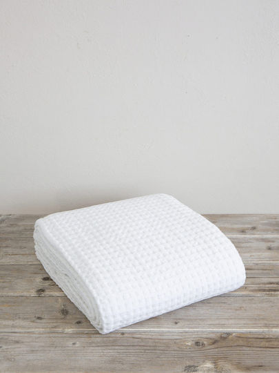 Nima Hotel Blanket Double Pique White 240x270cm 3 Pieces Comfy