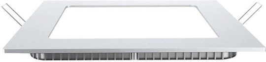 D-IL Τετράγωνο Χωνευτό LED Panel 12W με Ψυχρό Λευκό Φως 6500K