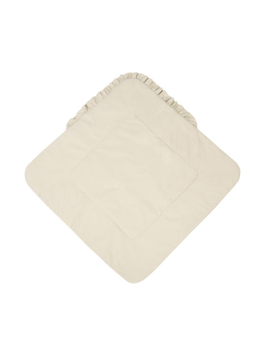 Sensillo Nursery Swaddling Cotton Beige Blanket 75x75cm