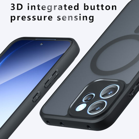 Techsuit Silicone Black Back Cover (Oppo Reno15 F)