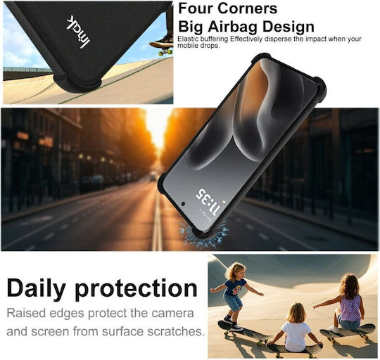 Imak Matte Silicone Black Back Cover (Motorola Edge 70 Fusion 5G)