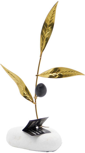 Alexandros Handmade Tabletop Decor Olive Branch Small Diagonal 10x15