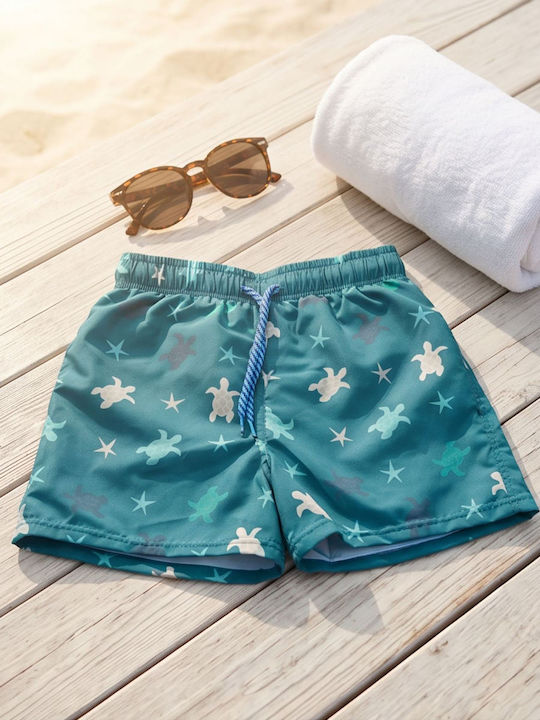 Crool Kids Swimwear Swim Shorts Light Blue