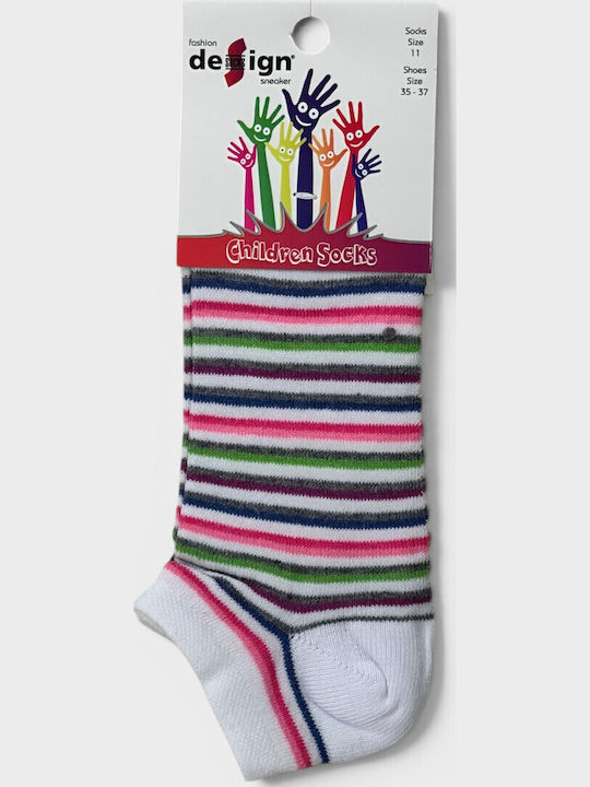 Design Socks Αθλητικά Παιδικά Σοσόνια Πολύχρωμα 6 Ζευγάρια