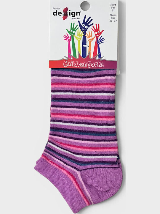 Design Socks Αθλητικά Παιδικά Σοσόνια Πολύχρωμα 6 Ζευγάρια