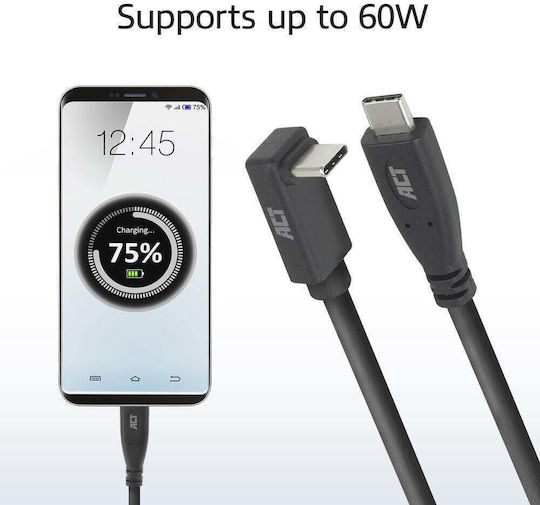 Act USB 3.2 Video Kabel USB-C männlich - USB-C / DisplayPort 60W PD 0,5m