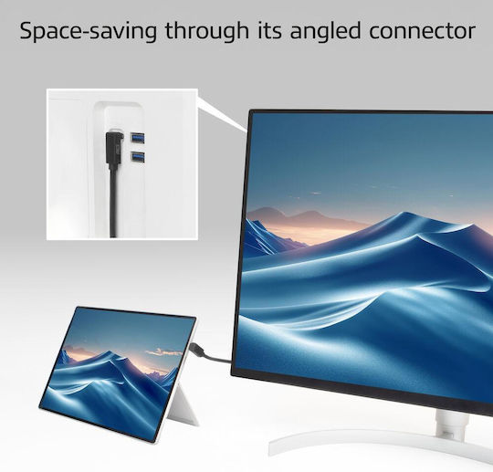 Act USB 3.2 Video Cable USB-C male - USB-C / DisplayPort 60W PD 1m