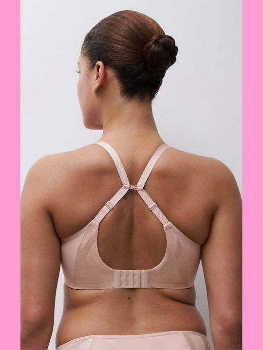 Beige Bra without Padding with Underwire