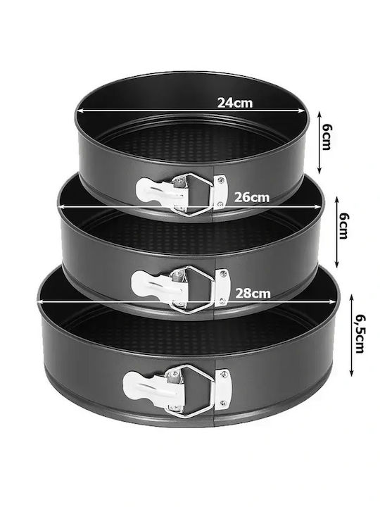 Verk Group Cake Baking Form with Removable Bottom 3 Pieces
