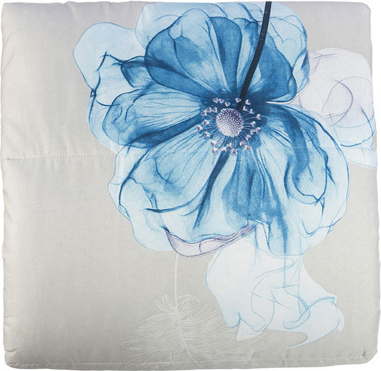 Πάπλωμα Μονό με Γέμιση Microfiber 150x210εκ. Μπλε 150 GSM