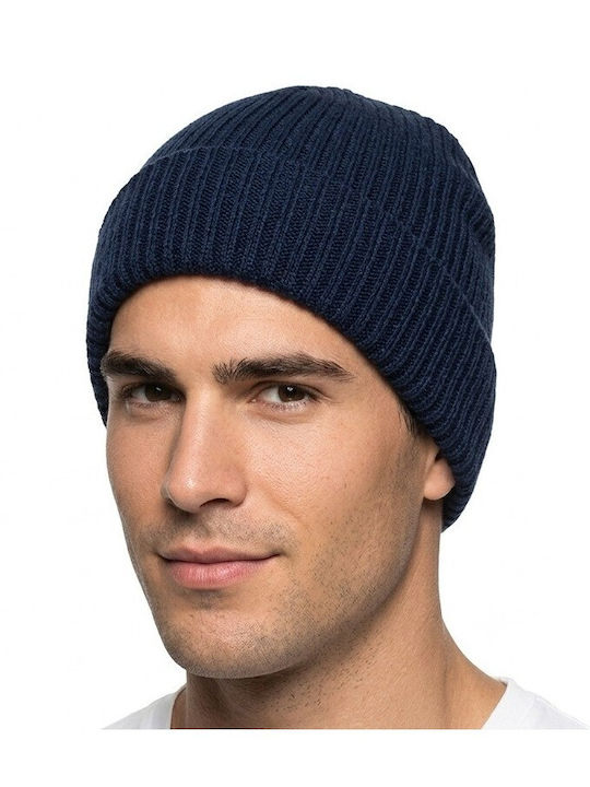 Ανδρικός Beanie Σκούφος σε Navy Μπλε χρώμα