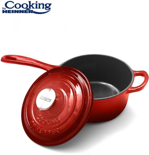 Heinner Red Line Κατσαρολάκι Γάλακτος από Μαντέμι 1.8lt / 19cm