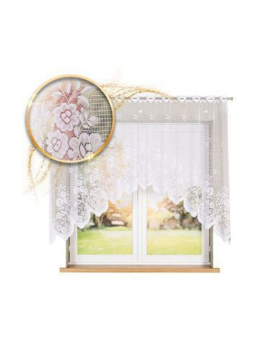 Markizeta Curtain With Grommets White Colour 140x250cm