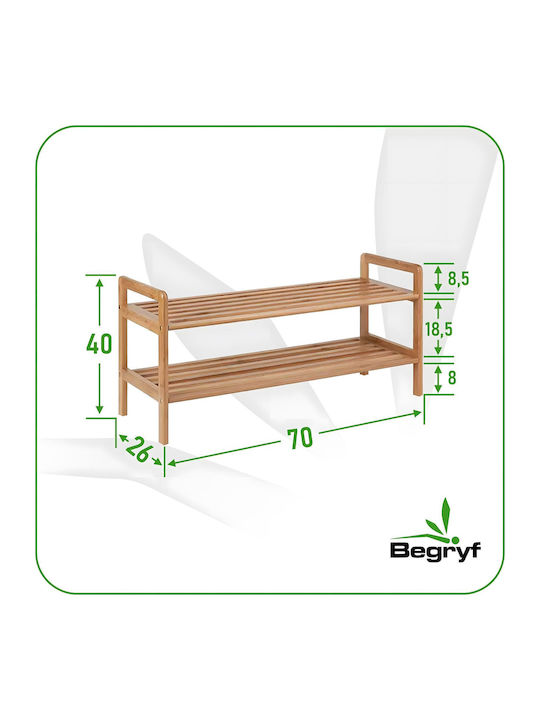 Обувник от Бамбук Stand 70x26x40cm