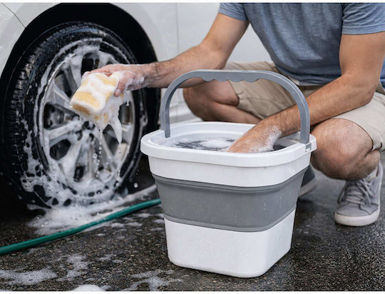 Verk Group Klappbarer Mop Eimer aus Silikon mit 5l Gewicht