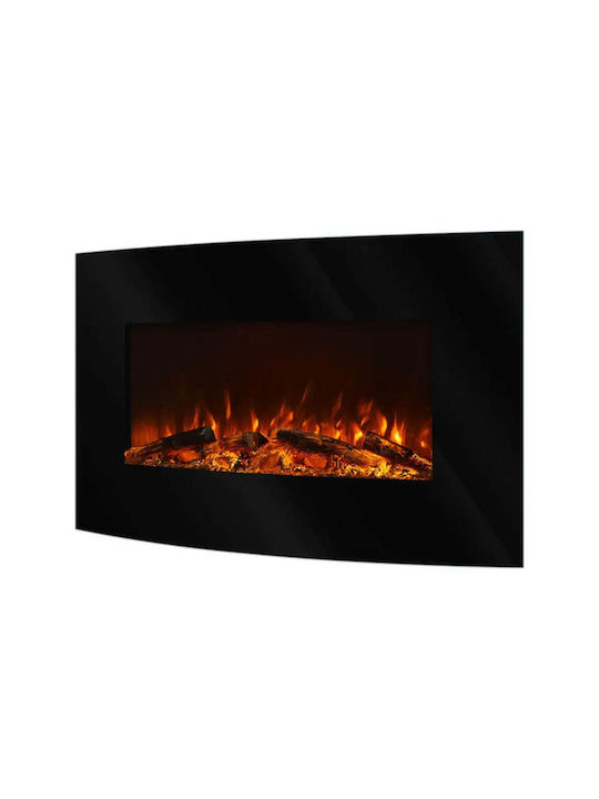 Art Flame Επιτοίχιο Ηλεκτρικό Τζάκι 750W Μαύρο