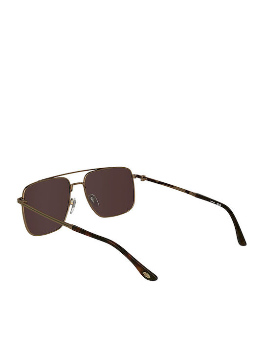 Lacoste Ochelari de Soare Pentru Bărbați cu Ramă Aurie și Lentilă Degrade Aurie L272S-750