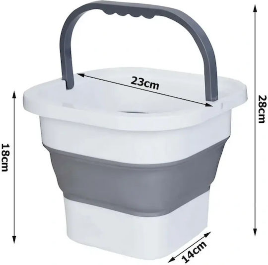 Verk Group Klappbarer Mop Eimer aus Silikon mit 5l Gewicht