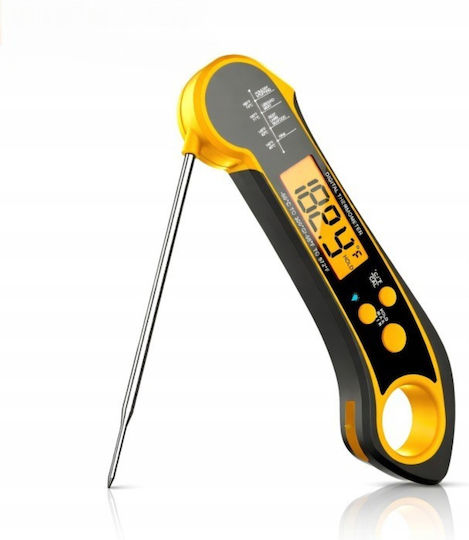 Digital Lebensmittelthermometer Backofen mit Sonde +50°C / +50°C NE-DTR12-Schwarz