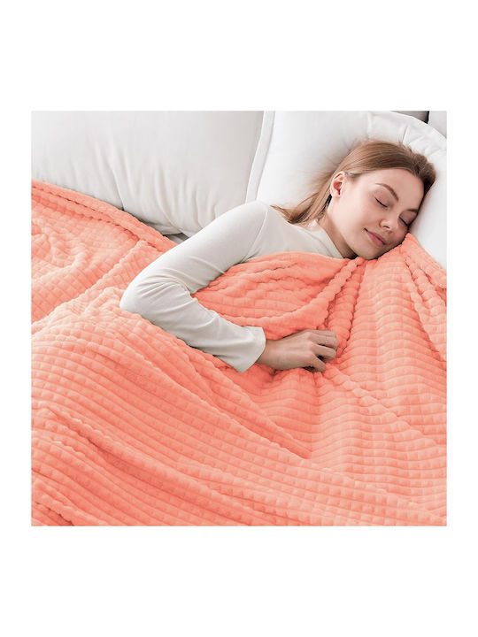 Emme Pelzige Decke Einzeln 150x200cm Rosa