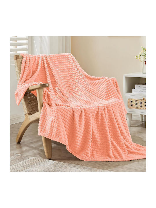 Emme Pelzige Decke Einzeln 150x200cm Rosa