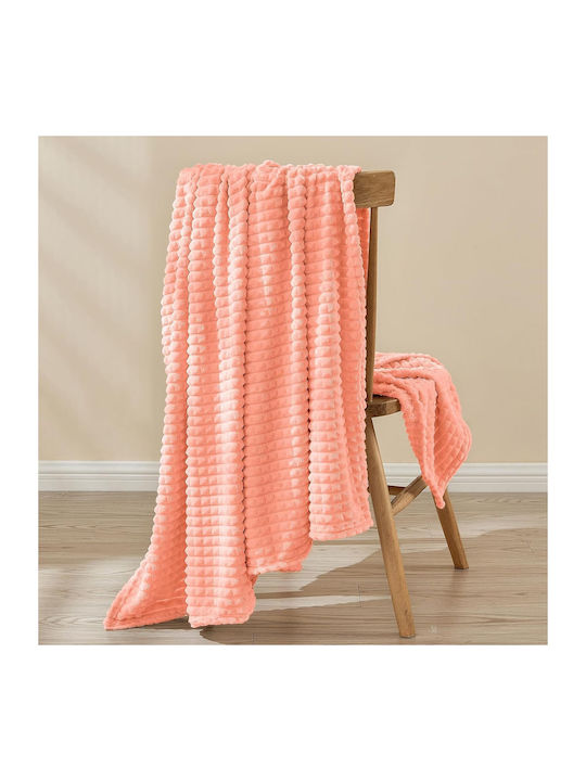 Emme Pelzige Decke Einzeln 150x200cm Rosa