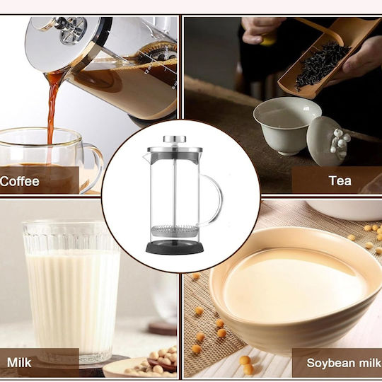 Pufo Modern Pufo Teefilter Teekanne Aus Borosilikatglas Mit Griff Französische Presse Typ Sieb 1l