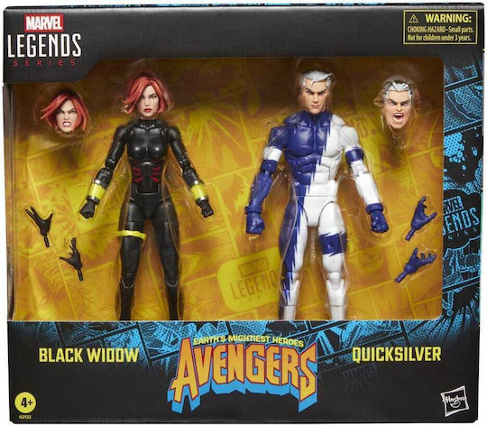 Hasbro Marvel: Black Widow Black Widow & Quicksilver Φιγούρα Δράσης σε Κλίμακα 1:11