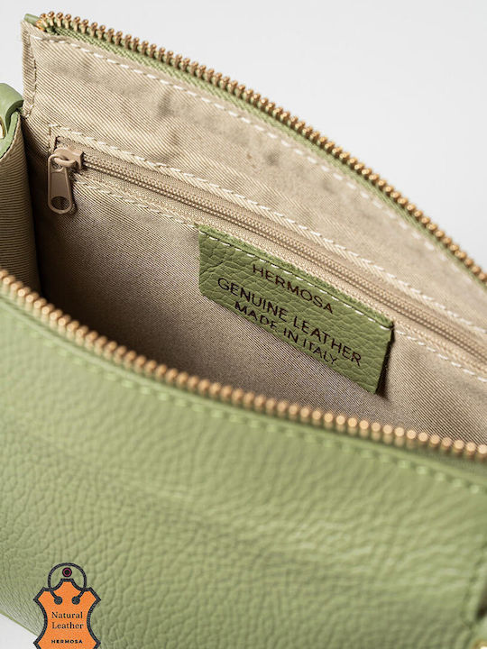 Leather Women's Shoulder Bag Green