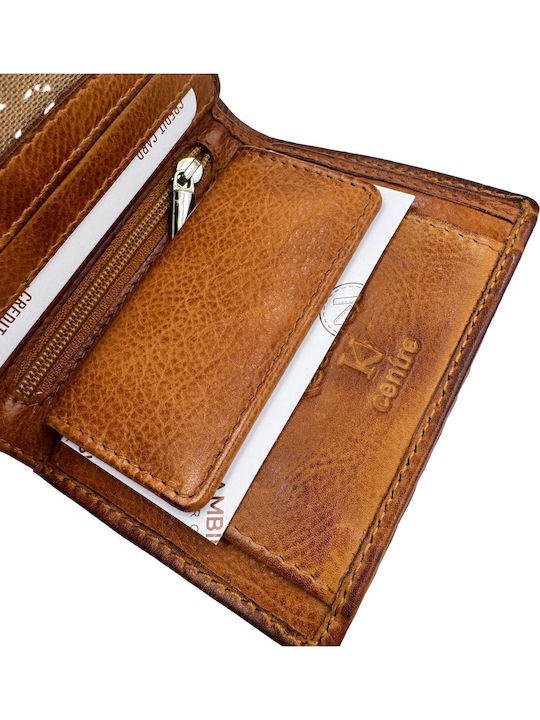 Leder Herrenbrieftasche mit RFID Tabak Braun