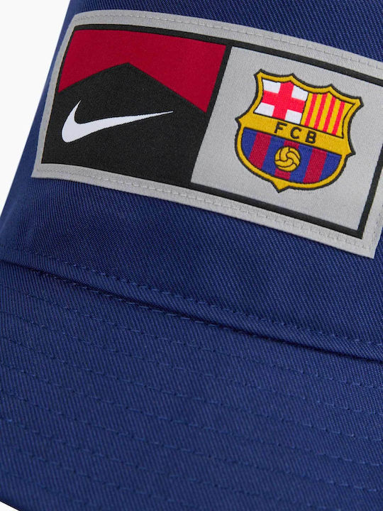 Nike Fc Barcelona Υφασμάτινo Ανδρικό Καπέλο Μπλε