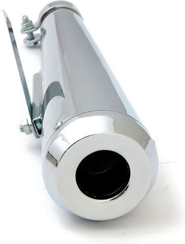 MCS Motorrad Auspuffanlagen Megaphone 16.5" 41.9 Cm Harley Davidson Andere Motorräder Chrom Megaphone Universal Schalldämpfer 16.5" Lang Chrom Ta Tip