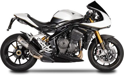 Triumph Speed Triple 1200ece Gtr0105tom Spark 2σε1 Grip-o Titanium Auspuff-Endrohr