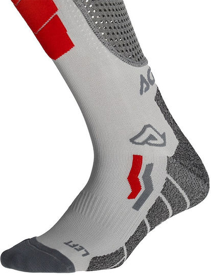 Socks Mx X-leg Vented Pro Grey Red 26704.295 Acerbis